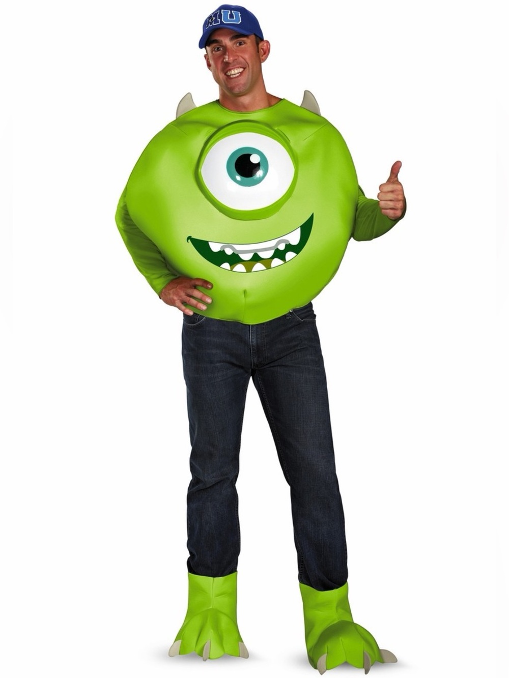 Disney Monsters University Mike Inflatable Costume - Lime Green with Blue Cap